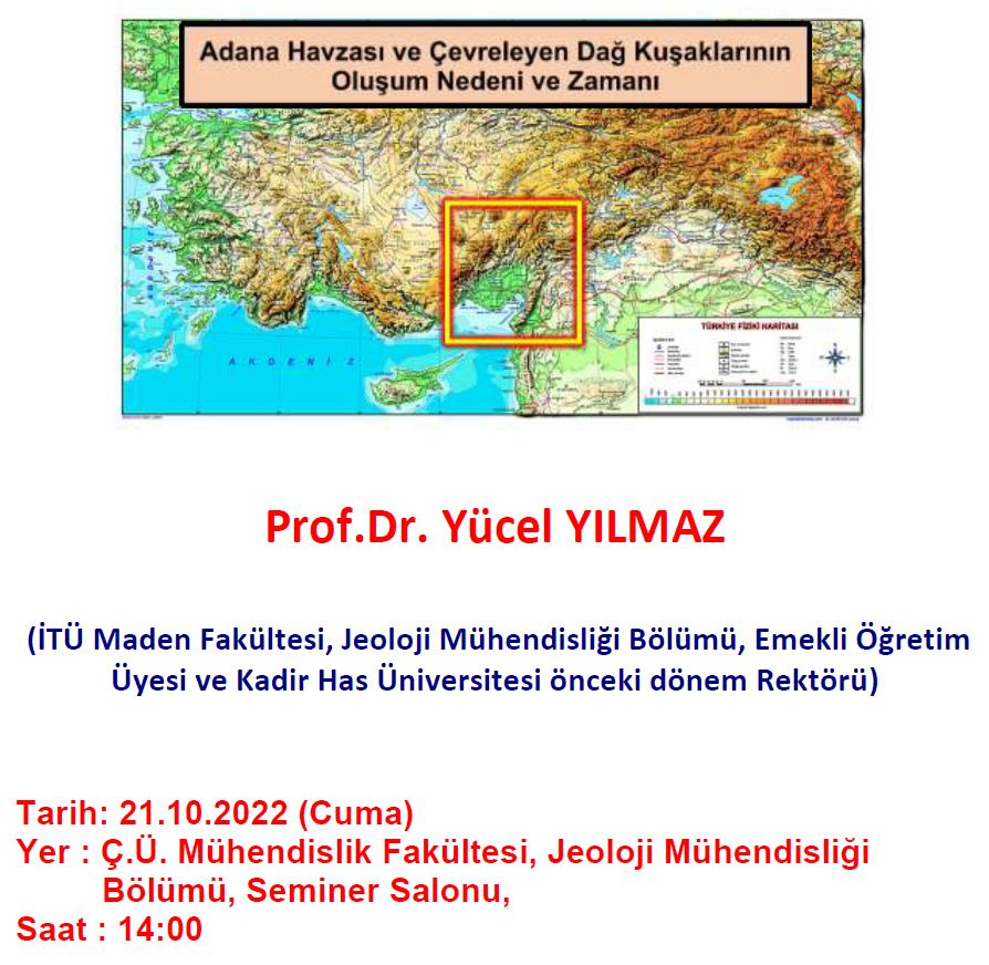 Prof.Dr. Yücel YILMAZ bölümümüzde konferans verdi.